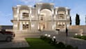 create representative front faced 3d elevation of houses