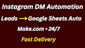 build make com instagram dm automation for leads