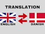 translate text from english to danish