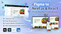 convert figma to nextjs and react with tailwind css