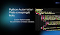 create custom python scripts  and automation tools