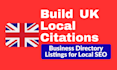 build UK local citations and business directory listings for local SEO