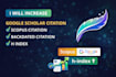 increase google scholar citation, scopus citation , backdated citation h index