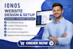 ionos website ionos website redesign wix website wordpress ecommerce website
