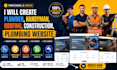 create plumber, handyman, roofing, construction, plumbing website