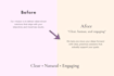 rewrite your content to sound engaging, human, and persuasive for your audience