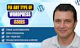 fix wordpress website issues fix bugs  update security  and optimize for seo