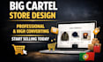 design and customize your big cartel store