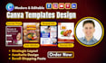 create editable canva templates and instagram social media post design for feed