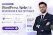 design wordpress website using elementor pro responsive and seo optimized