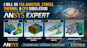 do fea analysis, stress, thermal and cfd simulation in ansys
