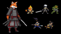 create pixel art isometric character sprite sheets 8 dimension