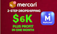 do mercari expert 2 setp dropshipping on profit share base