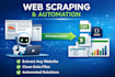 do web scraping, data extraction and automation using python