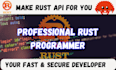 do rust programming and rust API