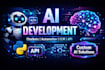 develop ai apps, ai chatbot, automation, llm, API, custom ai solution ai website