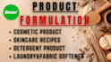 formulate cosmetic and laundry products