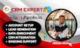 setup apollo, clay, hubspot, gohighlevel and monday CRM automation