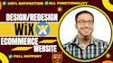 design, redesign or develop your business, ecommerce wix website
