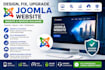 design fix upgrade migrate joomla website and remove malware