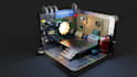 low poly 3d models and isometric room design