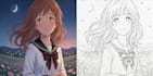 create custom anime and coloring pages
