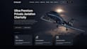 design luxury aviation private jet charter website, concierge travel website