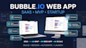 build responsive bubble io web app, saas, or startup mvp using bubble io
