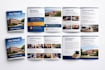 design professional school or educational brochure clean layout