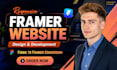 fix, redesign or build your framer website, landing page or figma to framer