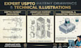 create uspto patent drawings, patent illustrations and technical drawings