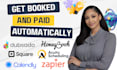 setup honeybook crm, square, zapier acuity scheduling calendly google calendar