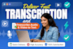 provide fast audio and video transcription