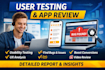 do user testing website testing QA iphone ipad, android apps testing UX feedback