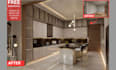 design kitchen cabinet layout in 3d