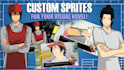 make anime custom sprite