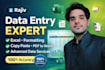 provide the best data entry working in best time with best accuracy