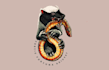 design honey badger tattoo logo