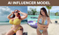 do sfw, nsfw ai influencer model for instagram using lora training, comfyui