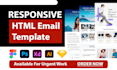 convert figma to responsive HTML email template for mailchimp and klaviyo