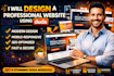 design a professional website using duda website builder