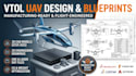 design custom vtol uav drones and technical manufacturing blueprints