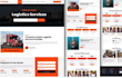 design logistics website, trucking website, cargo website,