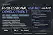 develop a custom asp net web app with csharp and sql database