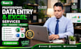 do accurate data entry, copy paste, and excel, web research
