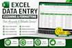 do excel data entry professionally
