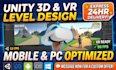 build optimized unity 3d game environments and ar VR scenes for mobile and PC