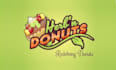 design glamorous donuts gone wild logo with food brand