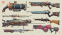 design unique weapons illustrations