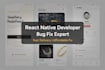 fix react native bugs and develop mobile apps